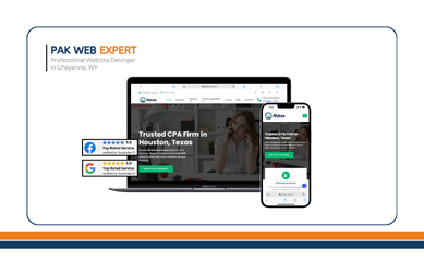 Professional business website design example for service-based companies