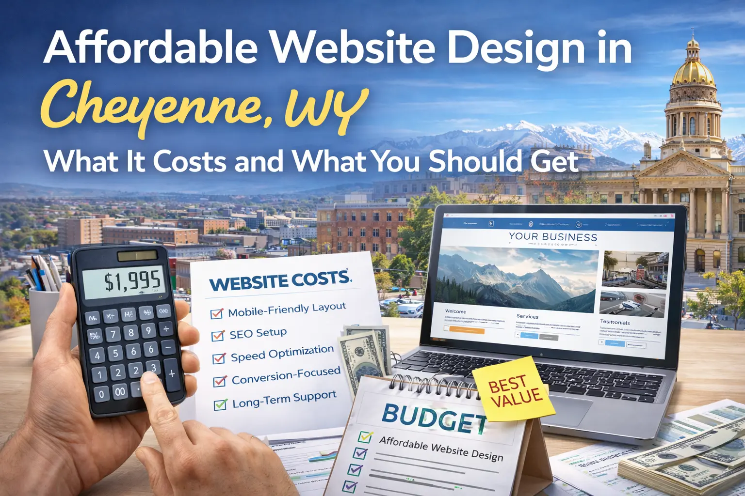 Affordable website design in Cheyenne WY for local businesses