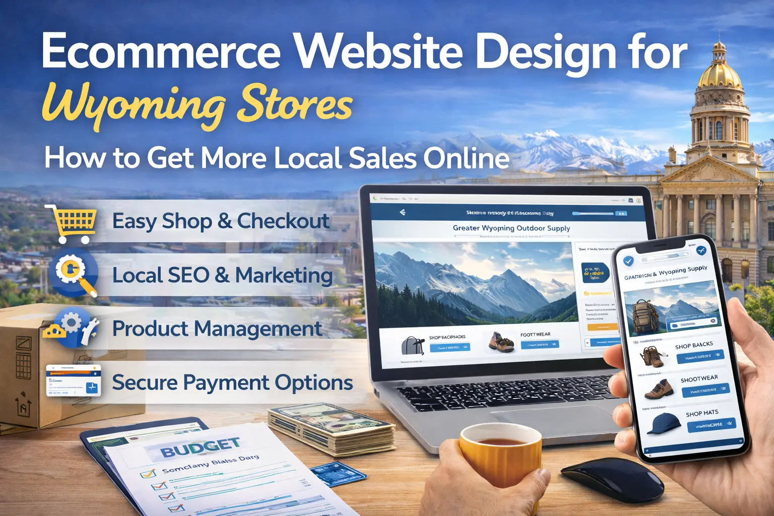 Ecommerce website design for Wyoming online stores