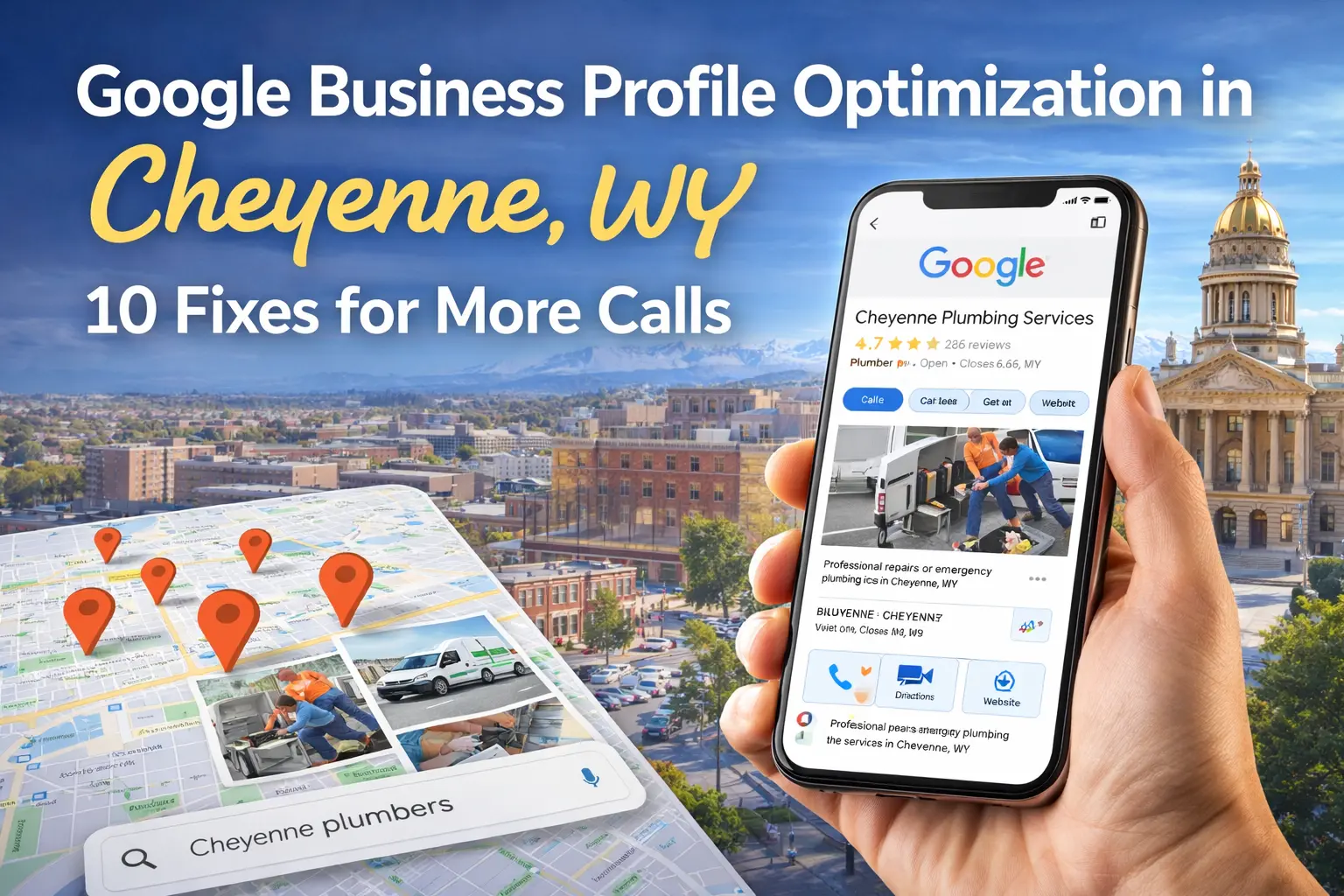 Google Business Profile optimization supporting local SEO in Cheyenne Wyoming