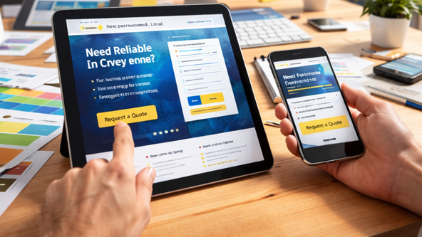 Local business web design in Cheyenne Wyoming focused on conversions local SEO and brand trust