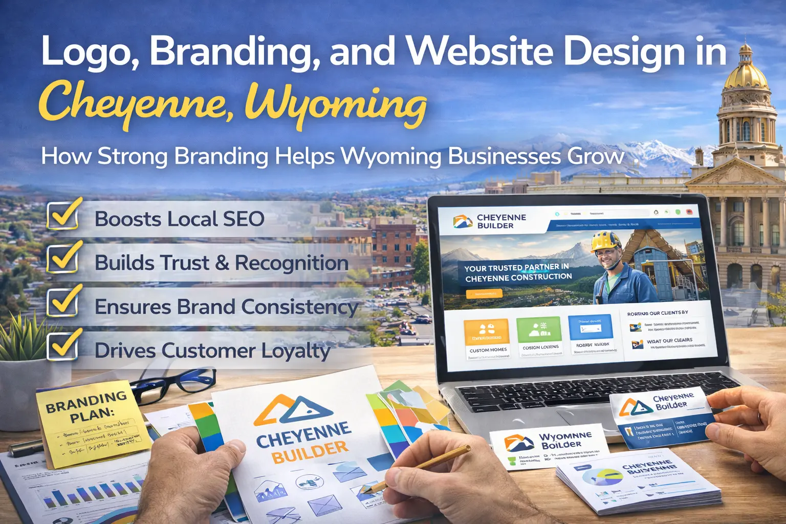 Logo branding and website design in Cheyenne WY