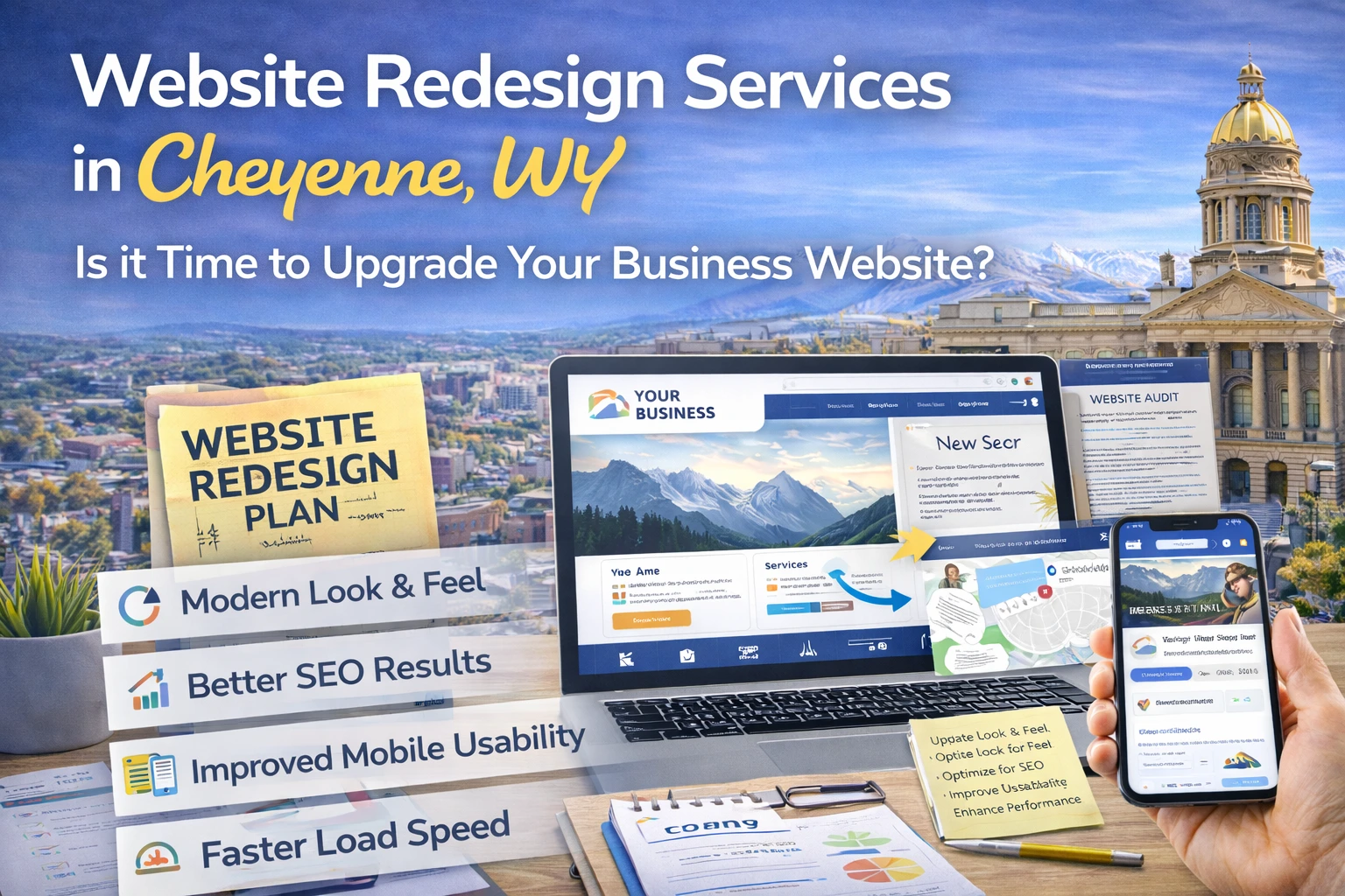 Website redesign services in Cheyenne WY for local business growth