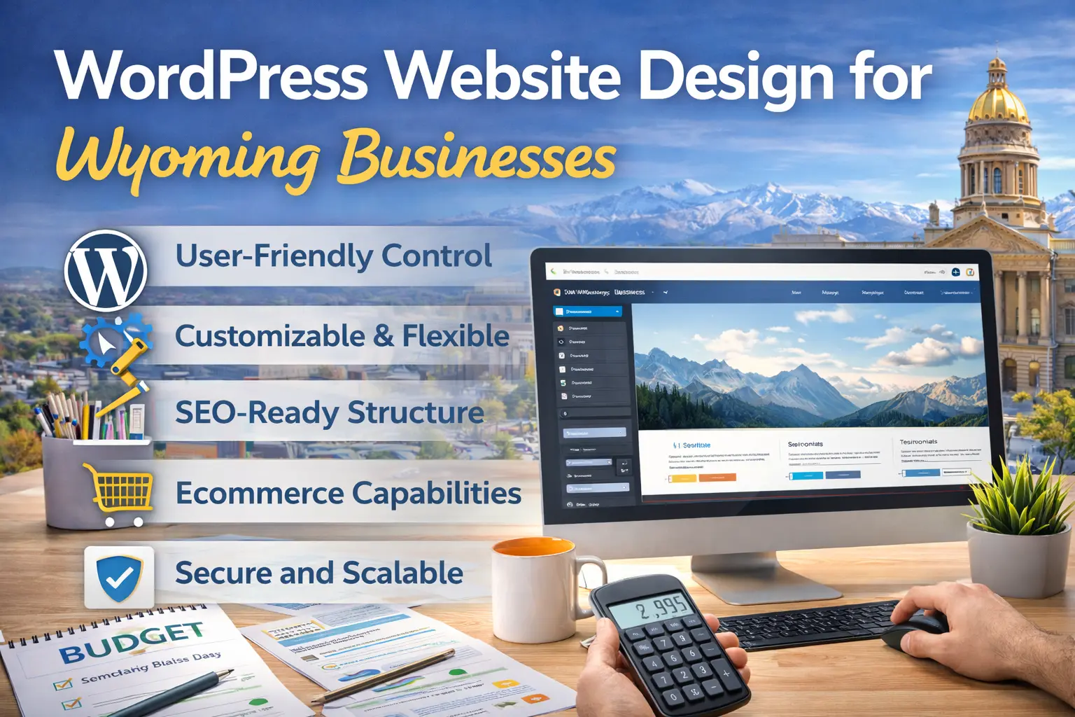 WordPress website design for Wyoming businesses